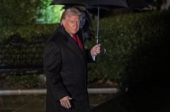 美国总统特朗普离宫